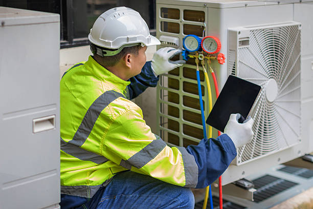 Professional Hvac technician working in Chelmsford, MA